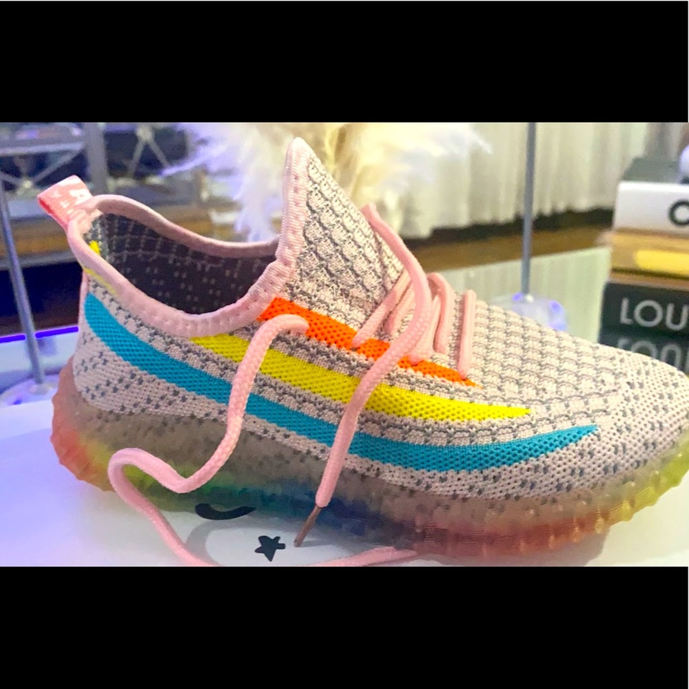 Peachy Rainbow Trainer Kid Sneakers